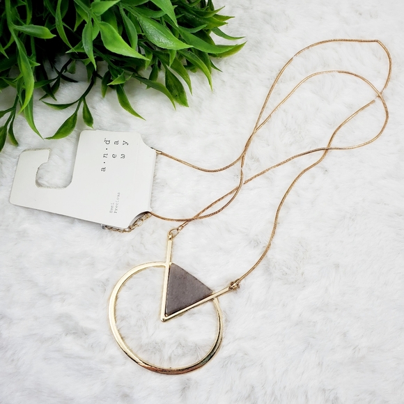 a new day Jewelry - A New Day Long Necklace With Semiprecious Stone